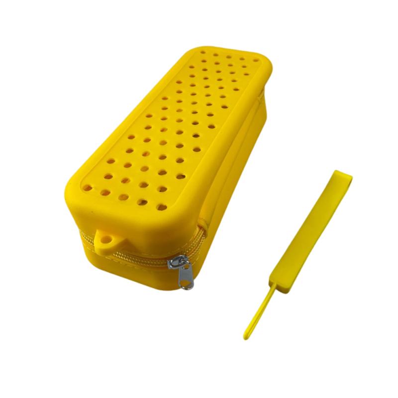 Portable Silicone Swim Goggle Case Perforated Breathable Eyeglasses Storage Bag Durable Swimming Goggles Protection Travel Use