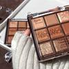 Herorange 9 Kleuren Glitter Oogschaduw Palet Chocolade Bruin Shimmer Mat Oogschaduw Palet Waterdicht Koreaanse Make-up Cosmetica