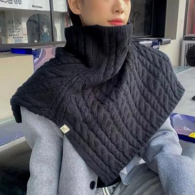 Women Turtleneck Knitted Fake Collar Warm Neck Warmer Detachable Collar Female Scarf Korean Style Removable False Collar Scarves
