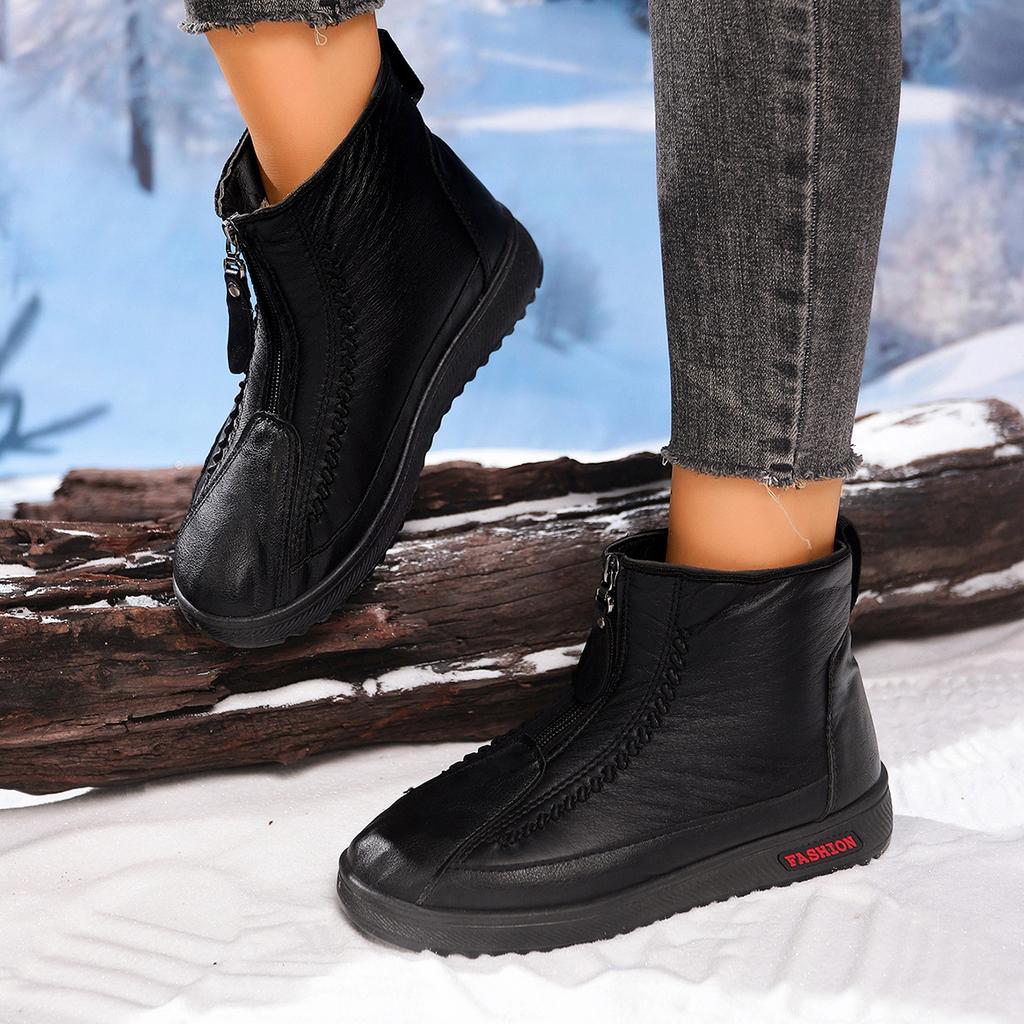 Middle Aged And Elderly Women's Shoes With Winter Velvet And Thick Warm Boots