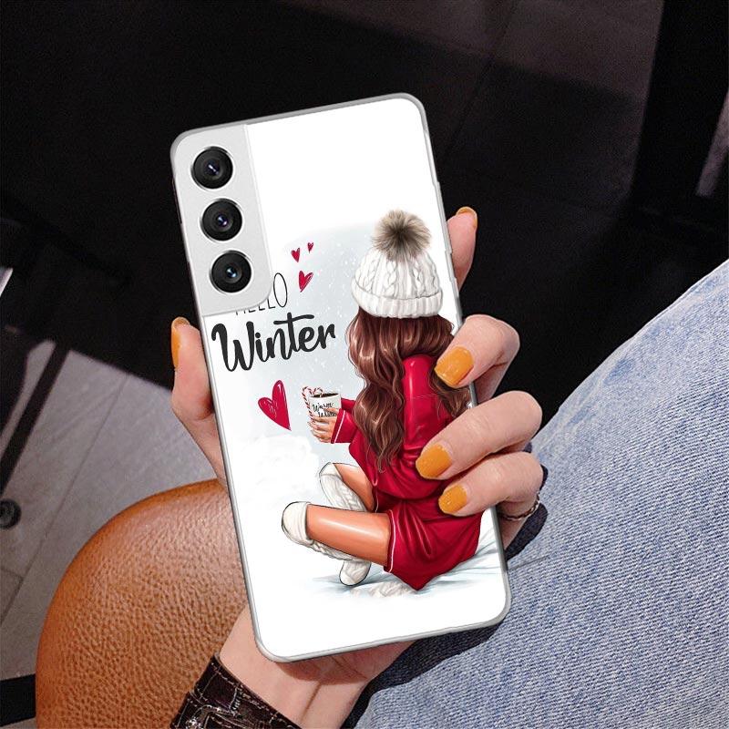 Girl Boss Female Coffee Phone Case For Samsung Galaxy S24 S25 Edge S26 Ultra S23 S22 S21 Plus S20 FE + Personalized Print Cover