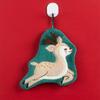1PC Coral Fleece Children Christmas Creative Small Towel Thickened Hand Towel Multi Element Hanging Cute Embroidery Household