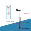Telescopic License Plate & QR Code Camera Stand, 1.2m-1.5m Adjustable Monitoring Bracket