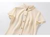 2025 Summer Women's Shirt-Style Commuting Mini Dress - European & American Design, Short-Sleeve.