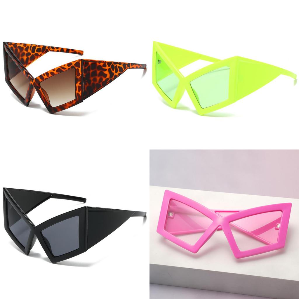 Black Full Frame Cat Eye Sunglasses With Uv400 Protection For Outdoor Travel And Stylish Occasions