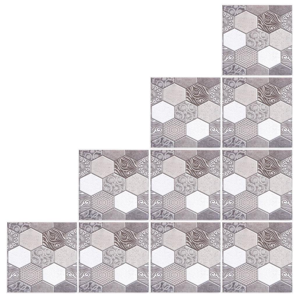 10PCS Self Adhesive Tile Sticker Anti Collision Sticker for Home Living Room Kitchen Decor