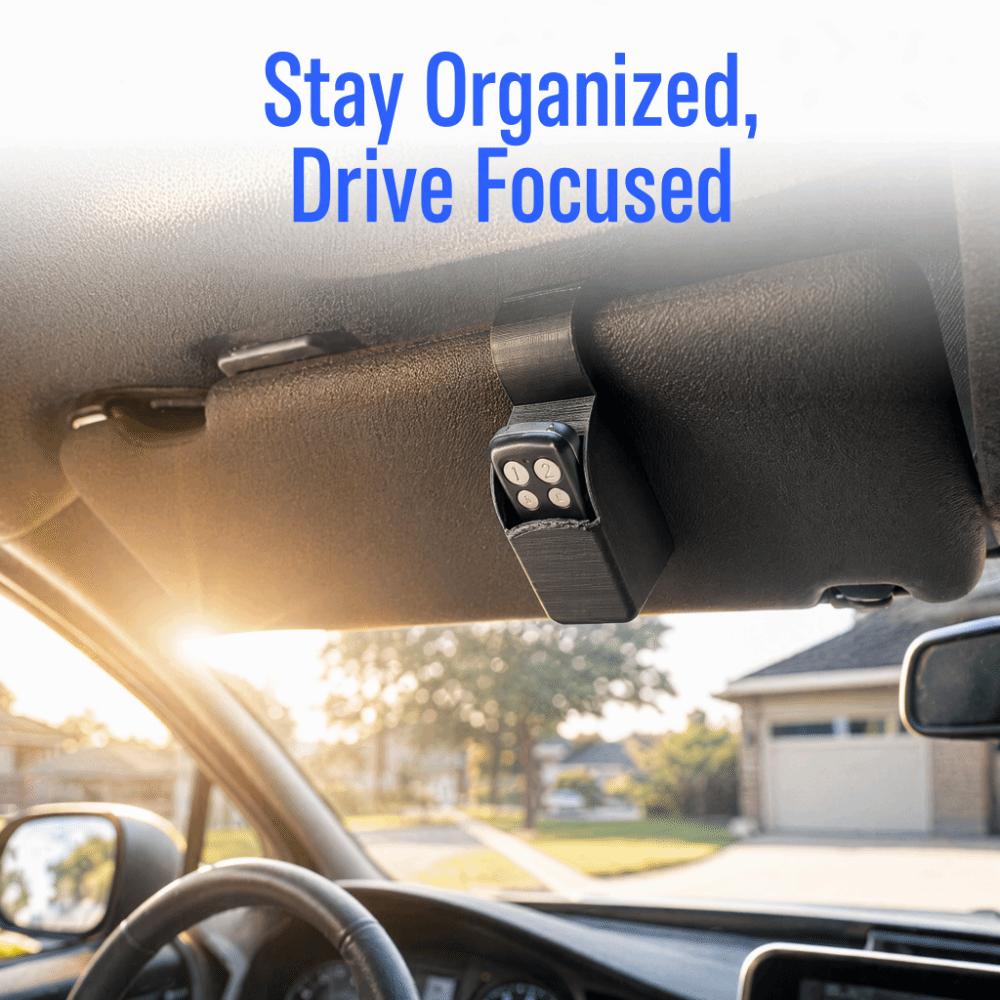 Anti-lost Garage Door Remote Holder Clip On Visor Organizer Car Sun Visor Garage  Car Interior