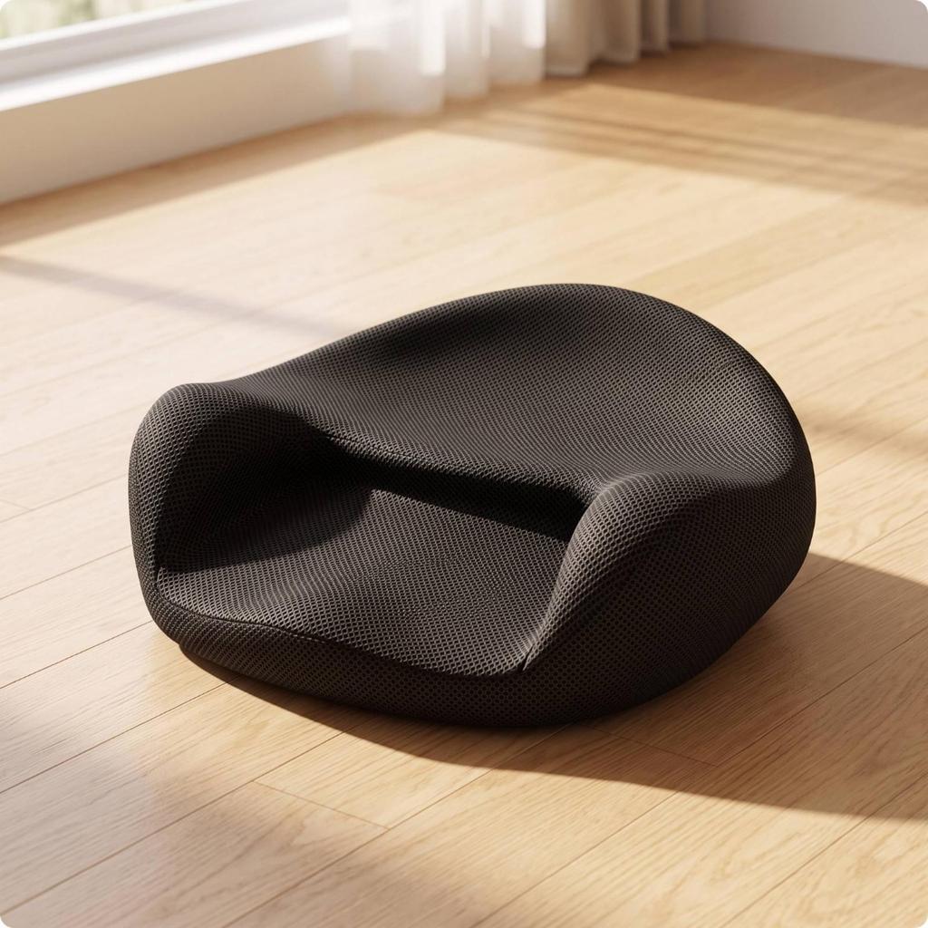 Meditation Cushion Supportive Floor with Contoured Shape Non-Slip