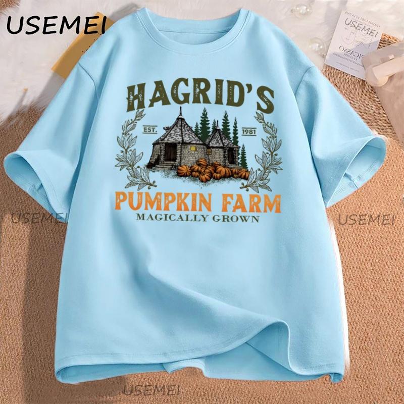 Hagrid Pumpkin TShirt Fall Wizard Tee Halloween Pumpkin Patch Autumn TShirt Magical Farm Cozy Wizard Fall T Shirt Unisex Tees