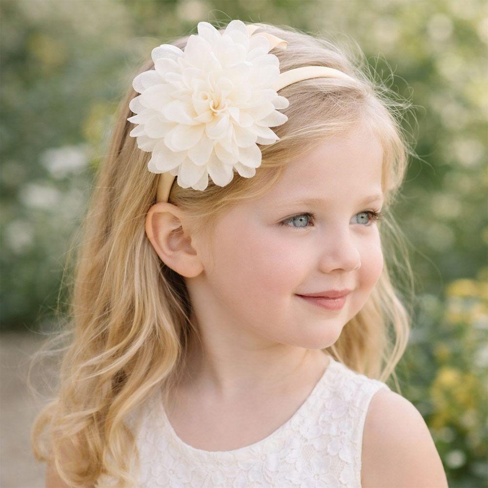 Großes Blumen Haarband Prinzessinnen Haarband Mode Accessoire Kopfbedeckung Haarschmuck