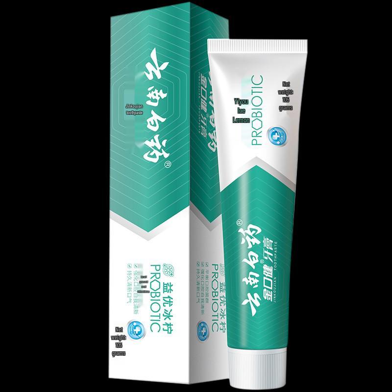 Yunnan Baiyao Jin Kou Jian Fresh Ice Lemon Mint Toothpaste