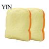 Anxiety Relief Gadget 1/2Pcs Simulated Toast Stress Toy, Sliced Bread Squeeze Sensory Fidget Toy Soft Stretchy Fake Food for Kids Teens Adults