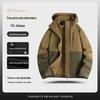 Three-in-One Expedition Jacket: Custom Winter Workwear with Logo Printing, Team Cotton Jacket, Plus Velvet Thickened.