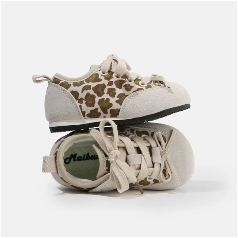 Children Shoes  New Autumn Toddler Girls Sport Shoes Leopard Print Soft Sole Breathable Outdoor Tennis Fashion Kids Sneakers