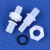 M6-M16 To 3-12mm Direct Connectors With Hex Nut  O-Ring Aquarium Tank Air Pump Adapter Garden Irrigation PP Pagoda Hose Joint