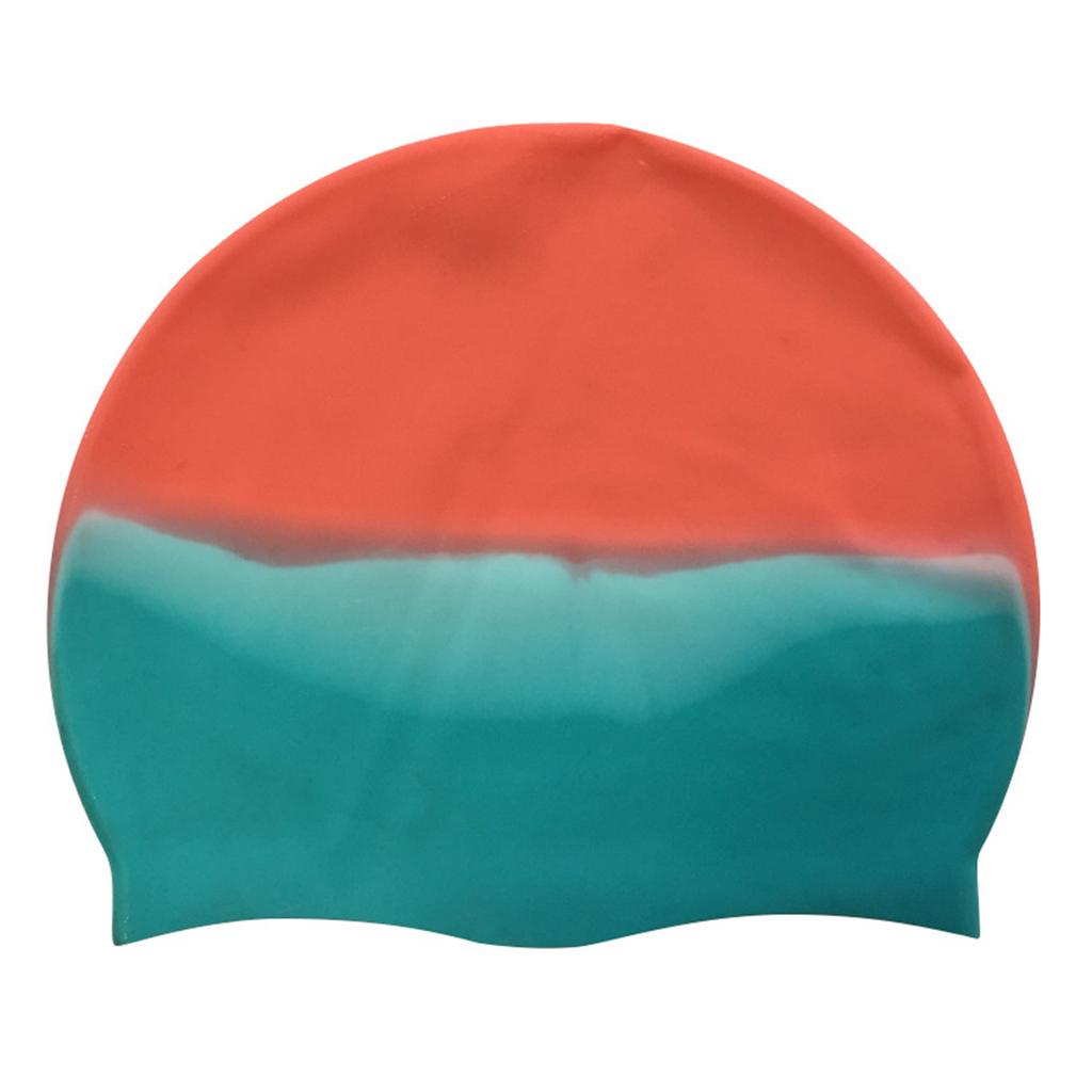 Silicone Swim Caps for Women Men Waterproof Soft Bathing Cap Swimming Hat Easy to Put On and Off for Long Short Hair