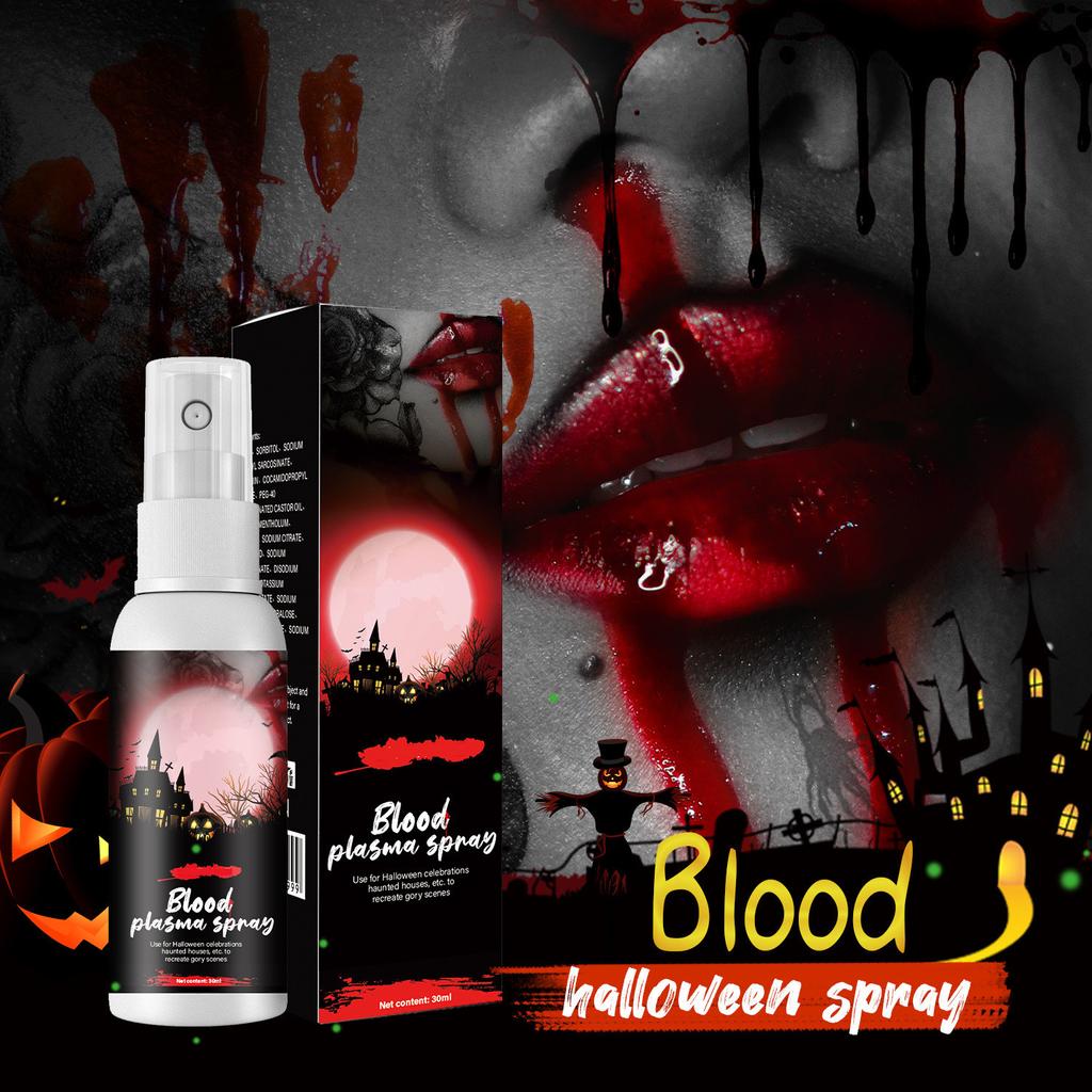 30ml Fake Blood Spray For Cosplay ,Blood Washable For Clothes And Face,Fale Blood Makeup