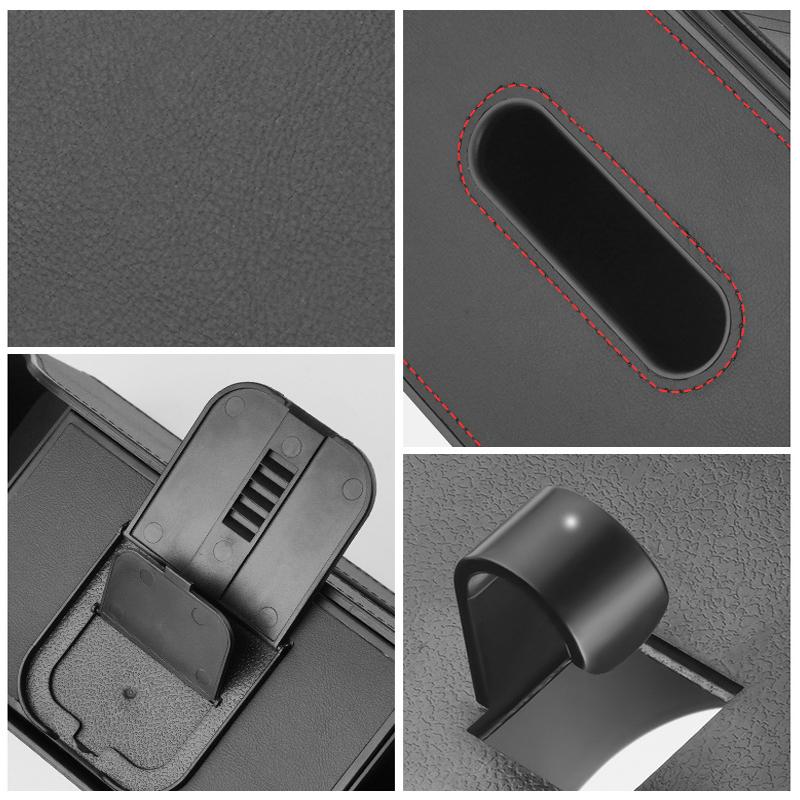 Car Backseat Organizer Storage Box 3 In 1 With Hook Auto Interior Decoration Drink Cup Tissue Phone Holder Travel Accessories