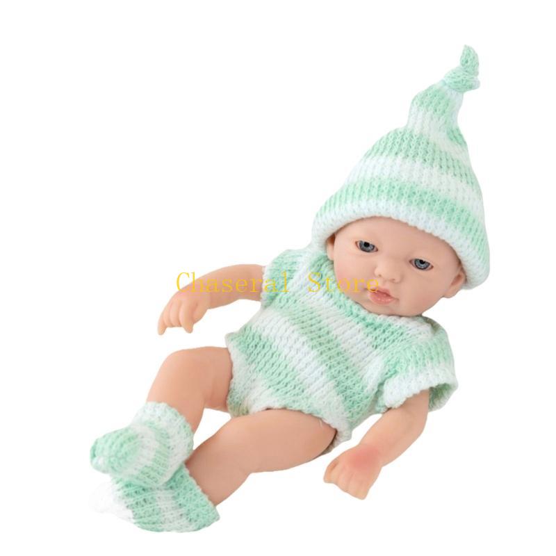 E7Ce 7In Collectible Doll Interactive Reborns Toy Washable Baby Doll New Parent Gifting Dolls Toddler Cuddle Educational Toy