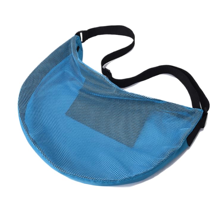 

peron Mesh Ball Crossbody Compatible with Bag, Bag, Lightweight, Basketball/Soccer Ball/Volleyball (Blue) синий