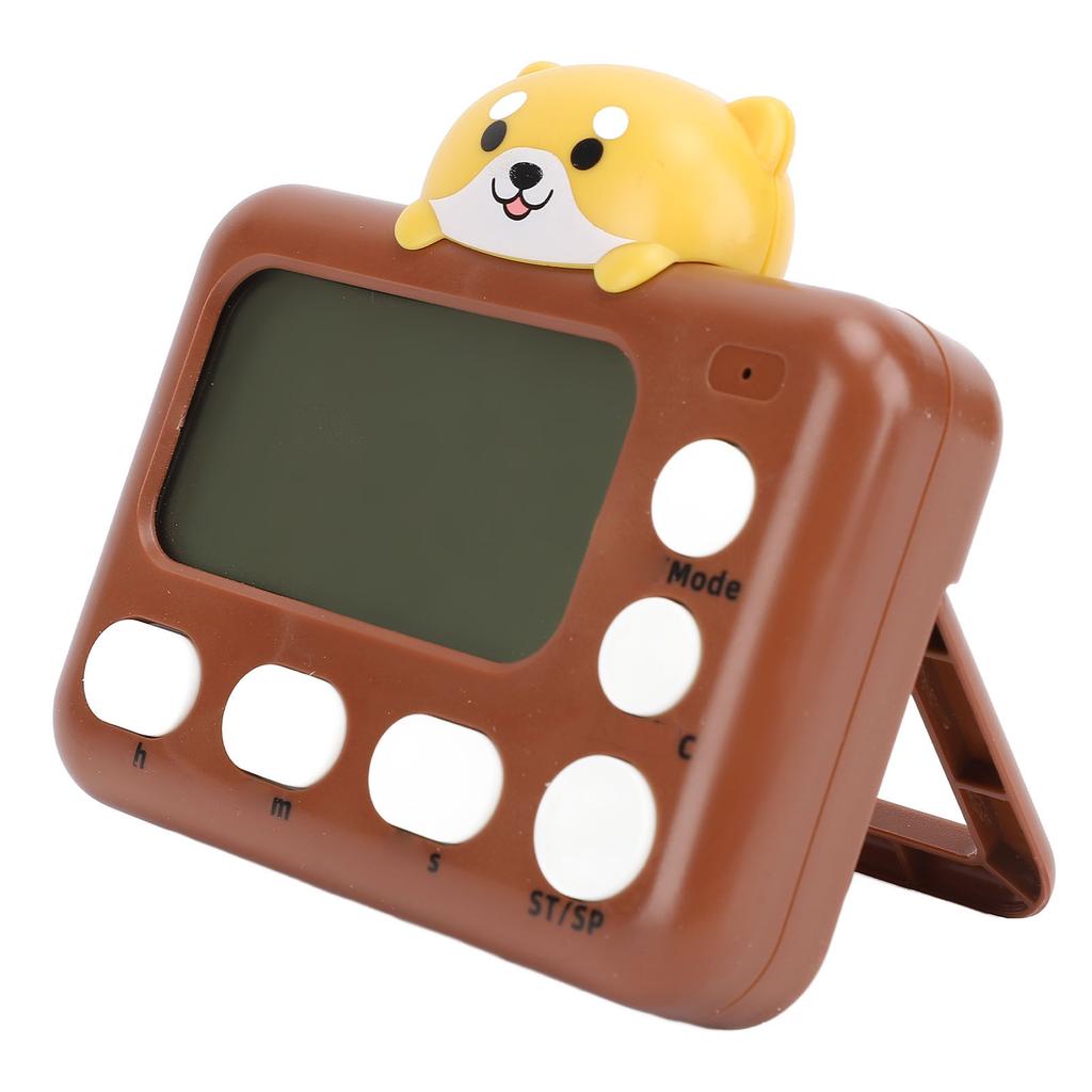 Digital Kitchen Timer Plastic Cute Cartoon Appearance Electric Cooking Timer for Studying Dog