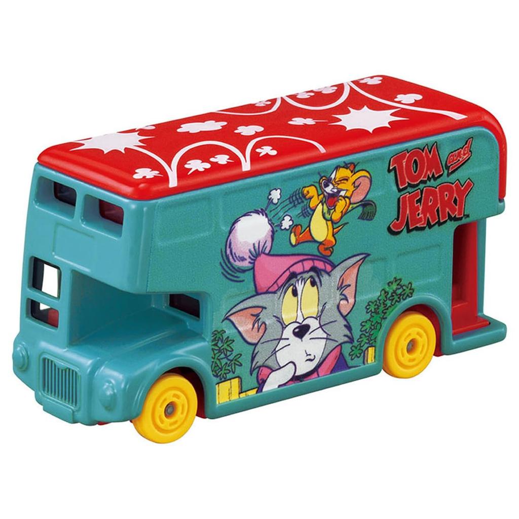 Takara Tomy Dream Tomica SP Tom and Jerry Wrapping Bus Miniature Car Toy for Ages 3 and Up (Blue)