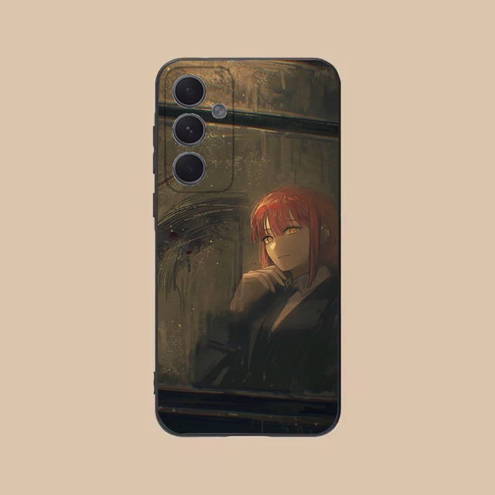 Makima C-Chainsawman Phone Case For Samsung S25,24,21,22,23,20,S30,Ultra,Plus,Fe,Lite,Note,5G Black Cover
