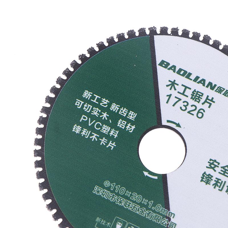 Woodworking Saw Blade 110Mm Multifunctional Plastic Metal Wood Angle Grinder Cutting Disc Alloy Cutting Disc For Grinder