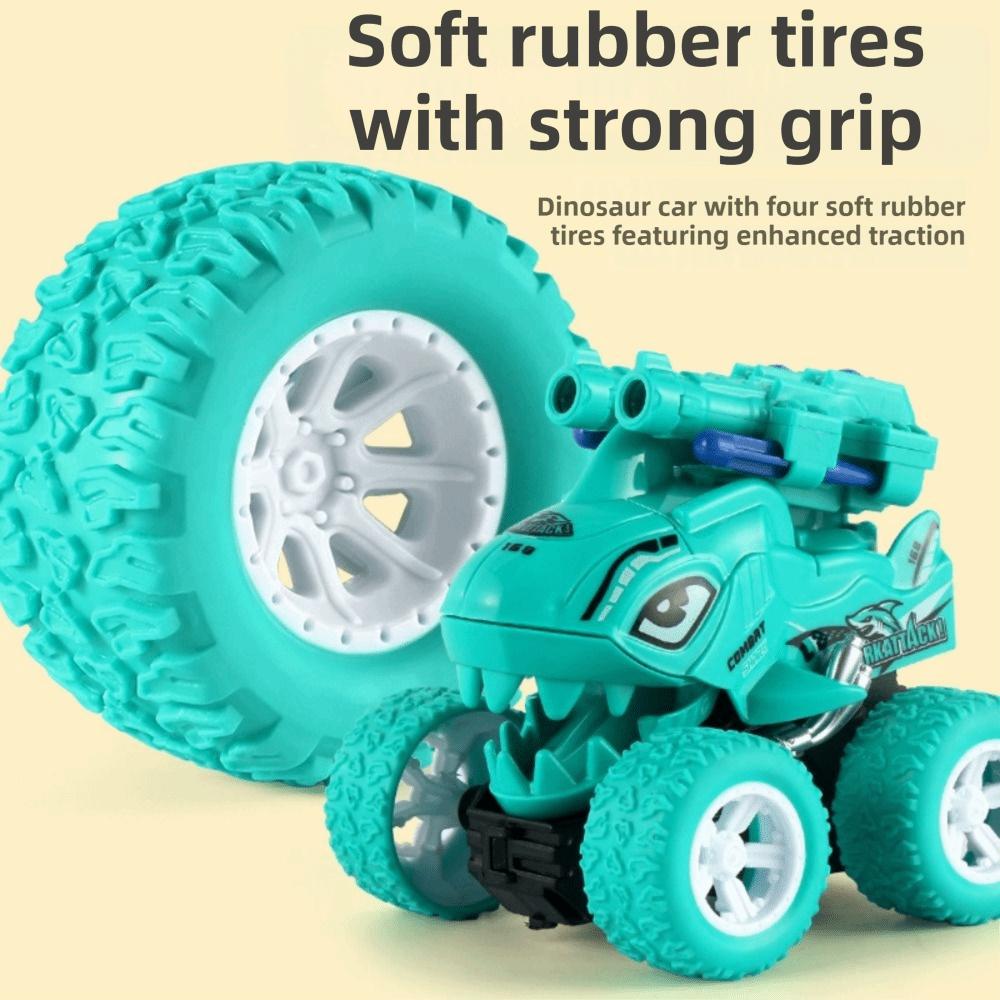 Off-Road Vehicle Dual Ballistic Drop-Resistant Car Retractable Dinosaur Car  Children's Toy