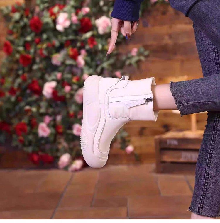 

Snow boots women s 2024 new winter velvet thickened cotton shoes thick sole heightening boots women s long boots look thin 40