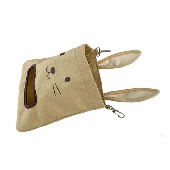 Kaninmater Kanindesign Hengende Fôrpose Gressdispenser med Kroker for Kaniner Marsvin Hamster Chinchillaer Små Kjæledyr