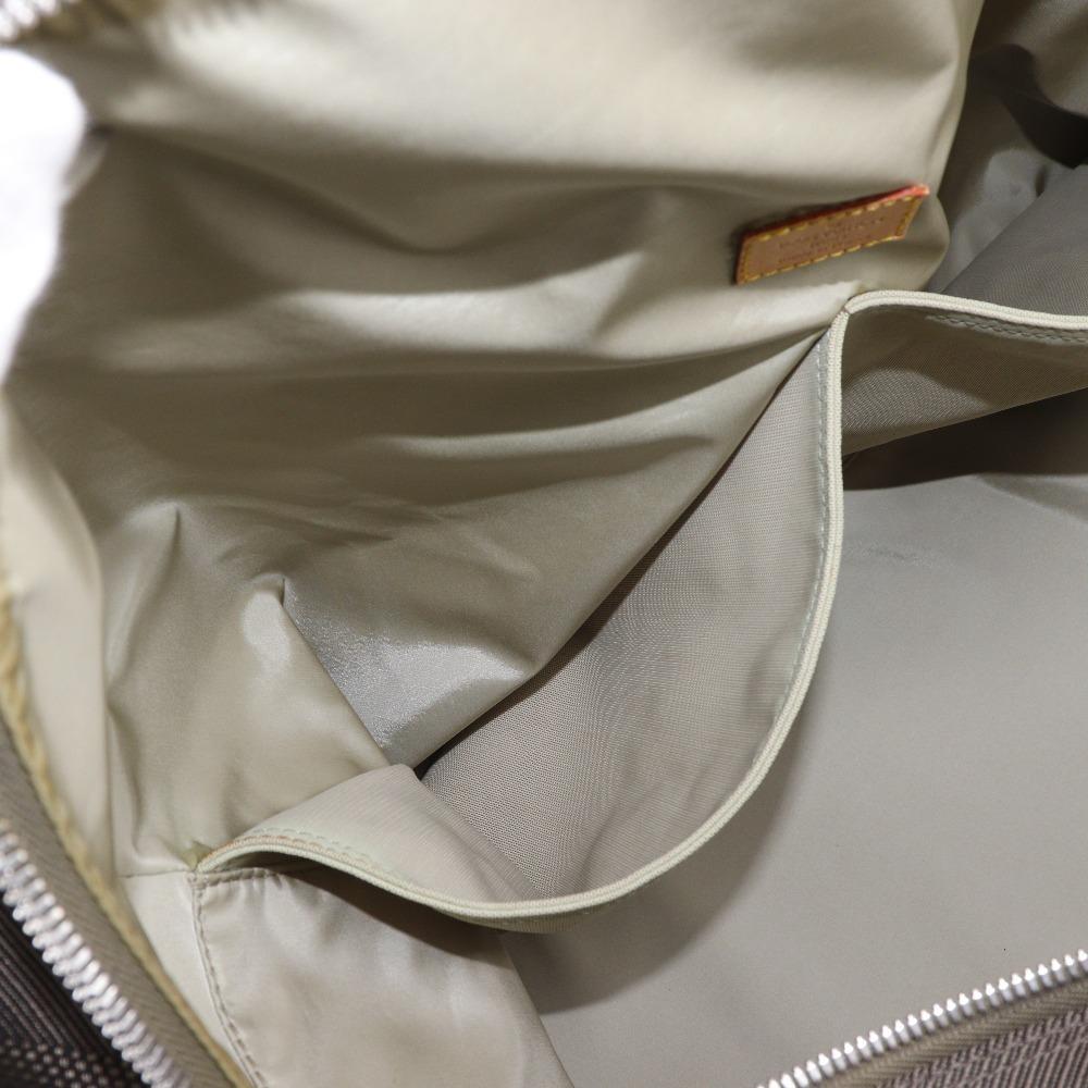 LOUIS VUITTON Suvlan Boston bag M93228 2WAYShoulder Tail Brown Damier Jean Canvas mens Used