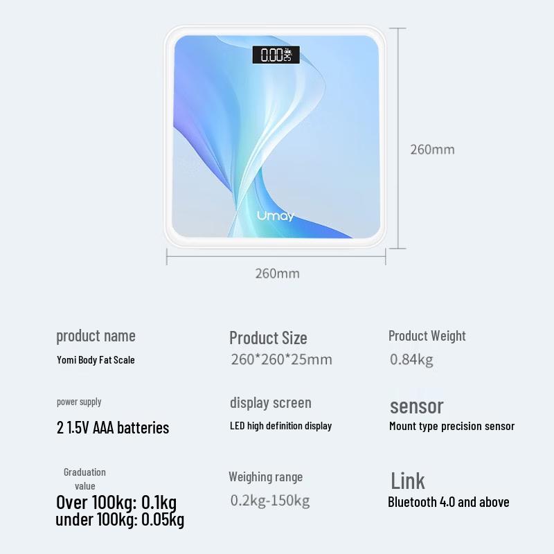Youmei Smart Body Fat Scale