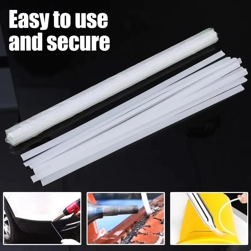 Plastic Welding Rods for Car Bumper Repair Tools Hot Air Welder Machine Gun Black/White Length 20cm Auto Body Repair Tools