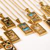 EBbelle Original Ny Tarot Queen Lover Magician Moon Halsband Missfärgad gratis rostfritt stål smycken 18K guldpläterad dekoration