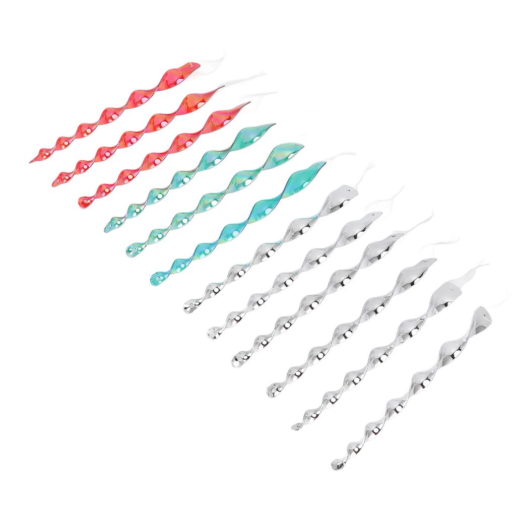 12pcs Bird Repellent Rods Hanging Bird Reflective Scare Spiral Rods To Keep Birds Away From Garden House Patio