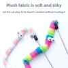 Pet Toy, Big Eyes Rainbow Caterpillar Cat Toy, Soft Flannel To Relieve Boredom and Have Fun, Cat Toy