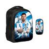 M-Messi Double Layered Backpack Football Star 2Pcs Set Backpack, Sports Pencil Bags School Bags  Kids School Mochila Rucksack