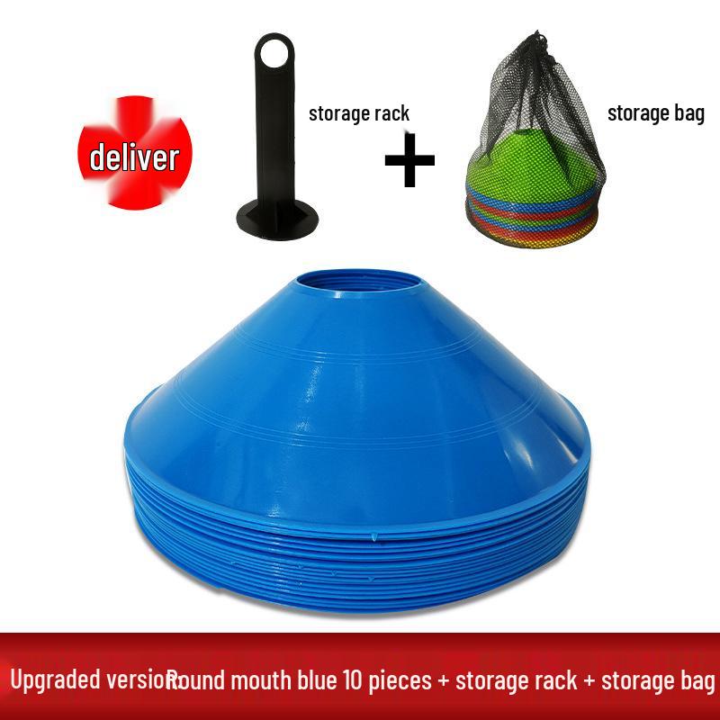 Zestaw dysków z numerowanym logo: Blokada drogowa Butterfly Pier do treningu piłkarskiego