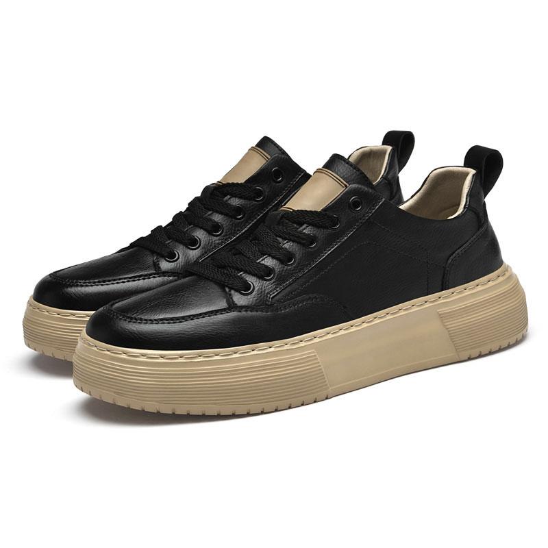 

Классические мужские туфли на шнуровке, дышащие кроссовки, повседневная обувь ручной работы из натуральной кожи, легкие мужские туфли для вождения 45 чёрный