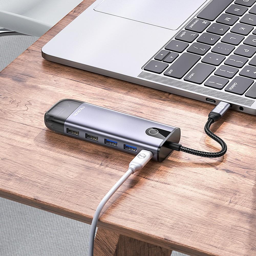 Mcdodo 10In1 Usb-C Rj-45 Vga Hdmi 4K Laptop Hub For Macbook M1 Hu-7420