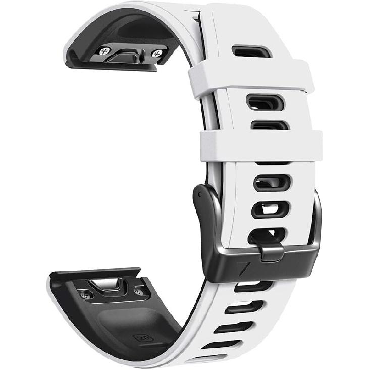 NotoCity Compatible with Fenix 6S Pro Watchbans for Fenix 6S/Fenix 7S/Fenix 5S / 5S Plus/D2 Delta S Smartwatch (White-black)