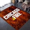 2025 New Chicago Fire Carpet Rug for Living Room Bedroom Home Sofa Decoration,Kids play Non-slip Floor Mat