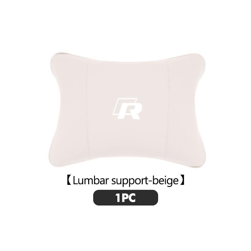 Breathable Leather Car Headrest Pillow Lumbar Support Pad For Volkswagen VW Tiguan CC Jetta Polo Golf 4 5 6 Passat B5 B6 B7 CCNI9