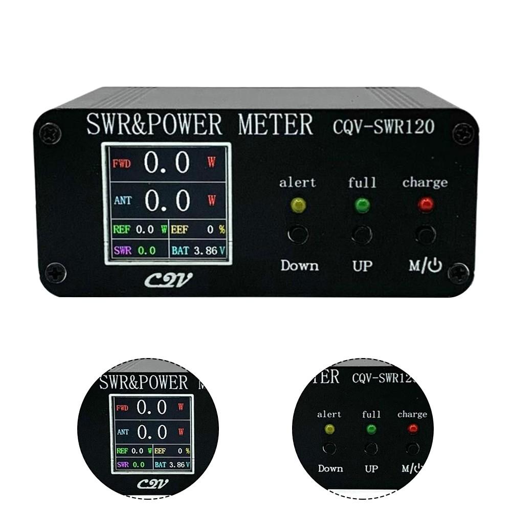 1.8MHz-50MHz 0.5W-120W SWR HF Shortwave Standing Wave Meter LED Power Meter