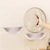 Universal Pot Lid Organizer For Cabinet Pot Rack Wall Mounted Self Adhesive Punch Free Pan Lid Storage Holder Kitchen Organizer