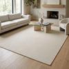 Tapis extérieur intérieur motif géométrique tissé crème 200x290