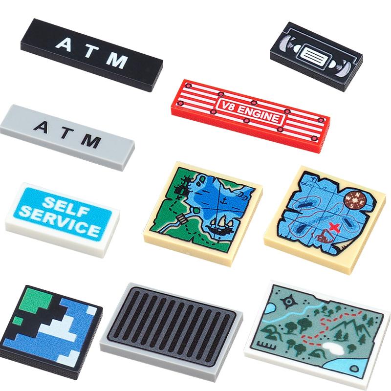 Scene Model Printing Accessories Building Blocks Dashboard Screen Keyboard Mouse Control Buttons Mini Compatible Brick Toy N08