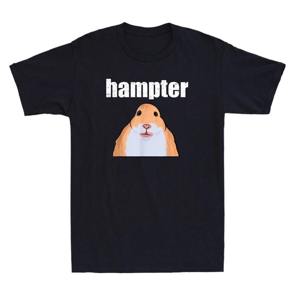 Hampter Funny Hamster Meme Cute Animal Lovers Gift Vintage Men s Cotton T-Shirt XS