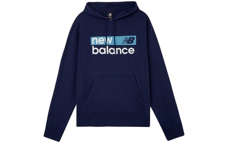 New Balance Sweatshirts Men s Navy Blue Hooded Moderate Regular MT03902-PGM M